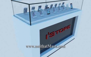 Một số mẫu kệ trưng bày điện thoại phổ biến p1